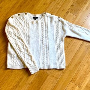 J. Crew wool cabled sweater